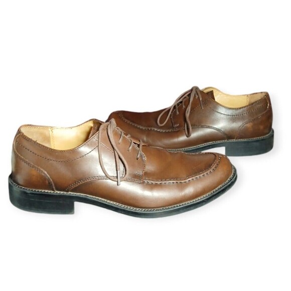 Dockers Premium Brown Leather Dress Shoes Men’s Size 8.5M - Picture 3 of 8